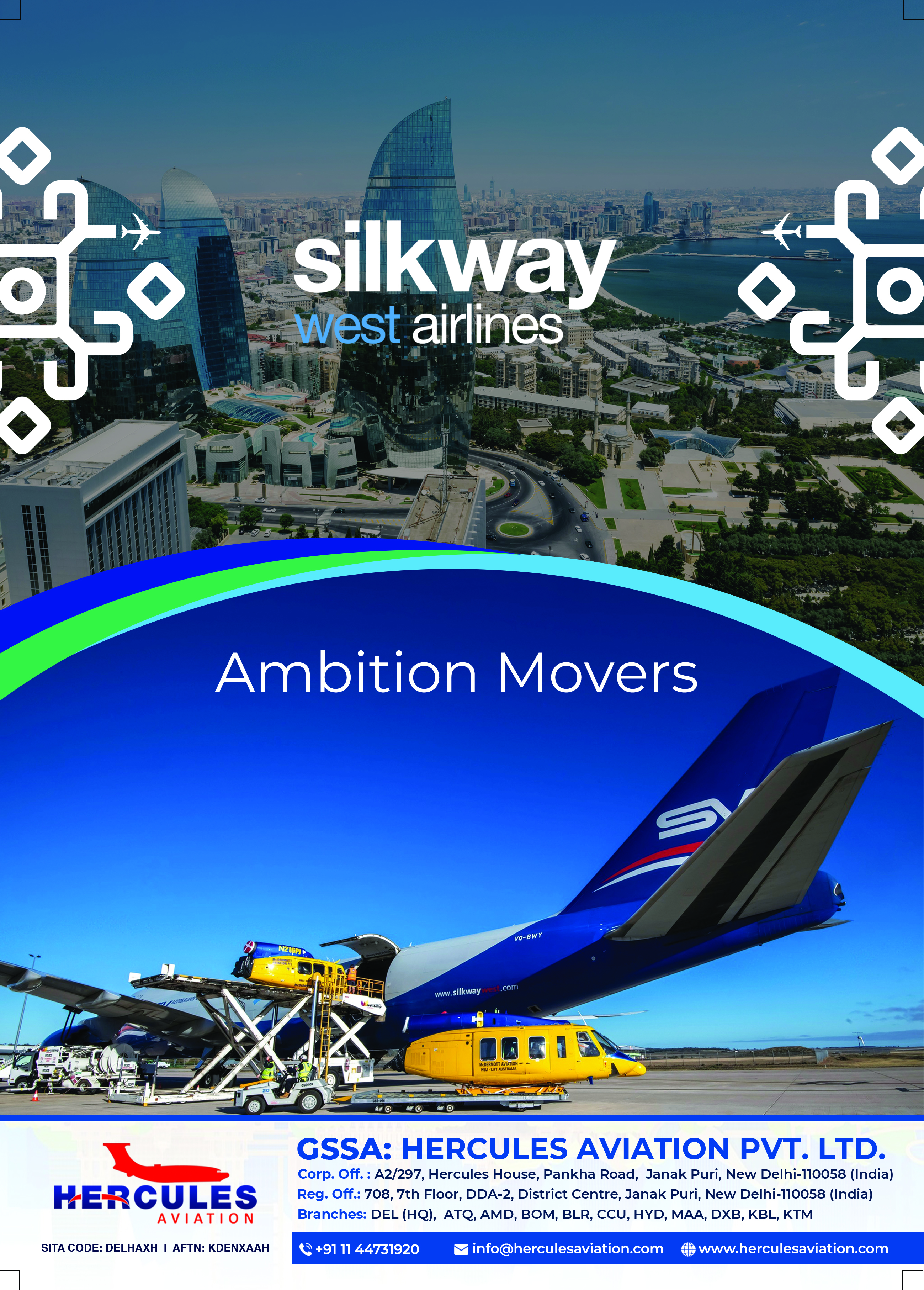 Silk Way West Airlines Bali News, Ambitions Movers